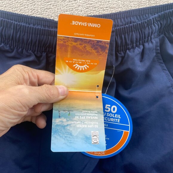 NWT Columbia Men's Activewear Shorts Medium 8" Back Cast III Upf 50 Swimwear - Picture 12 of 16